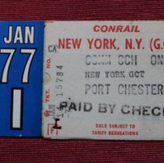 Collectionnisme Billets de transport: BILLETE DE NEW YORK CONRAIL 1977. Lote 368345026