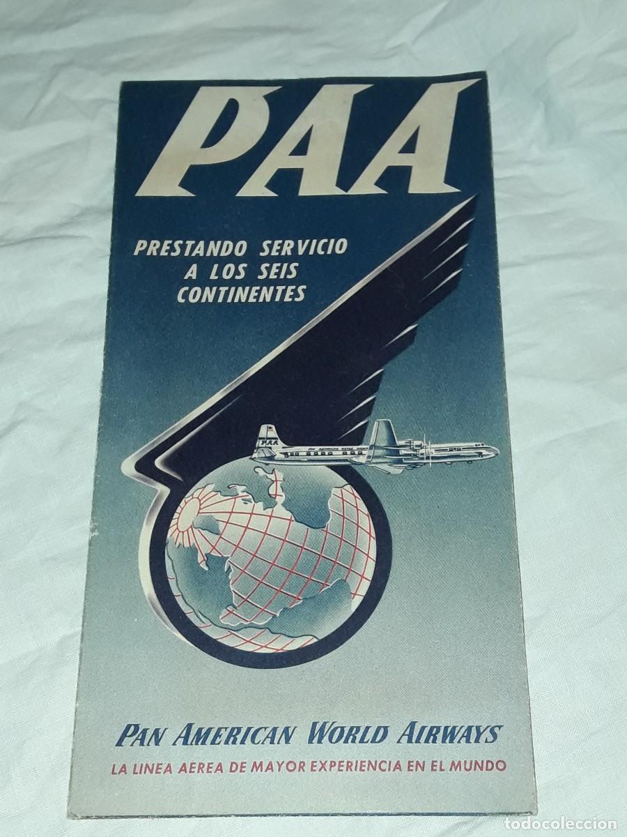 Collectables Transport Tickets: PAA PAN American World Airways billete hoja de embarque