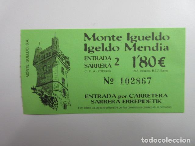 Sammeln von Fahrkarten: BILLETE SAN SEBASTIAN MONTE IGUELDO 1.80 OJO SERIE 6 CIFRAS