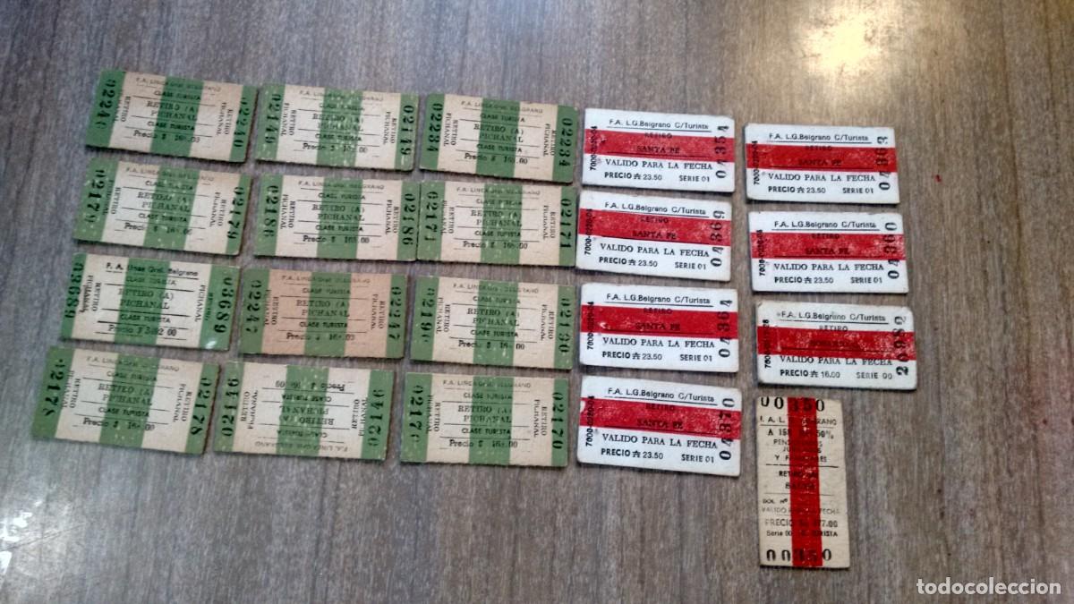 Colecionismos Bilhetes de Transporte: BOLETOS DE TREN - TOTAL 54