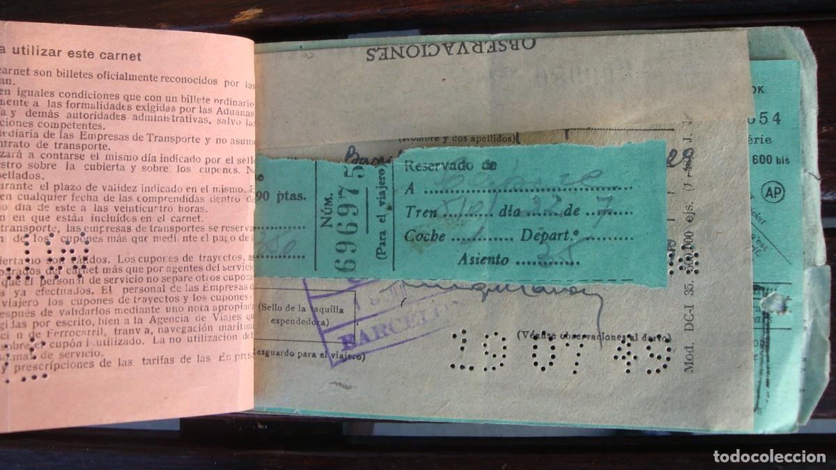 Coleccionismo billetes de transporte: WAGONS LIST COOK - Foto 2