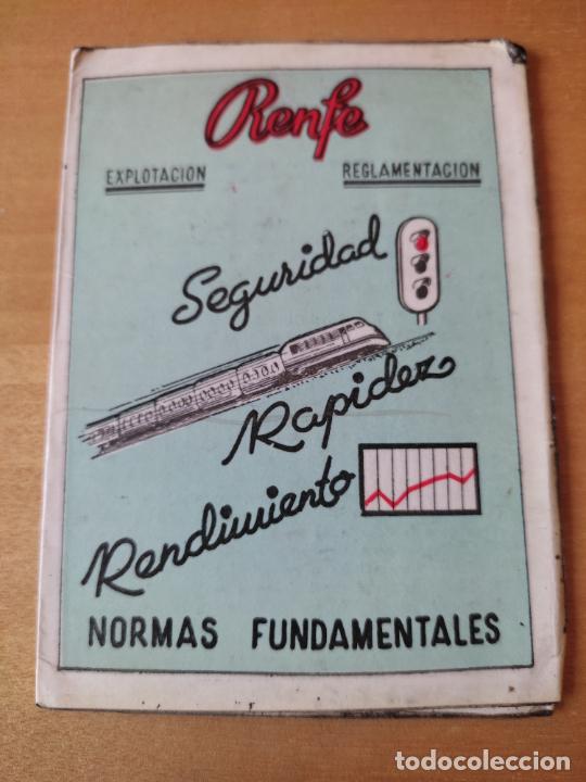 Collectables Transport Tickets: RENFE NORMAS FUNDAMENTALES PLASTICADO 5 PAG ACORDEON MUY USADO 12 X 9 CM APRX