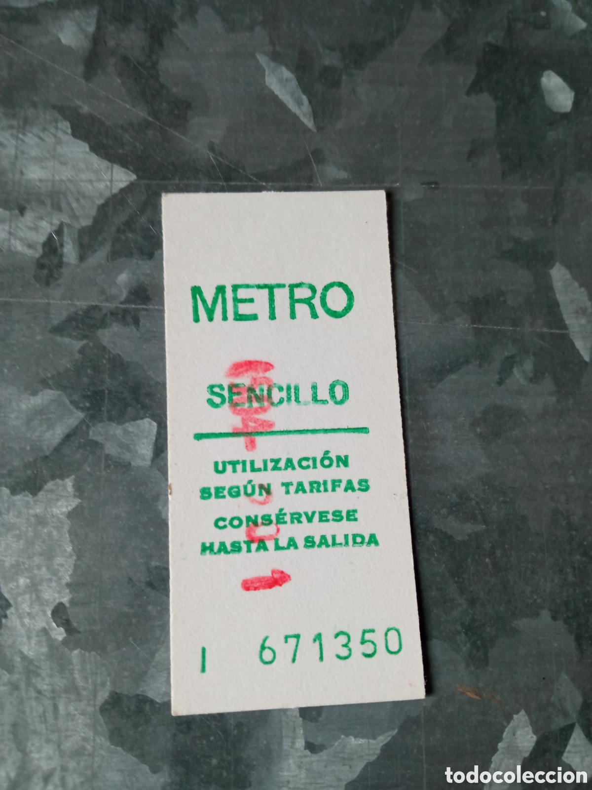 Collectables Transport Tickets: Billete metro Madrid sencillo a&ntilde;os ochenta