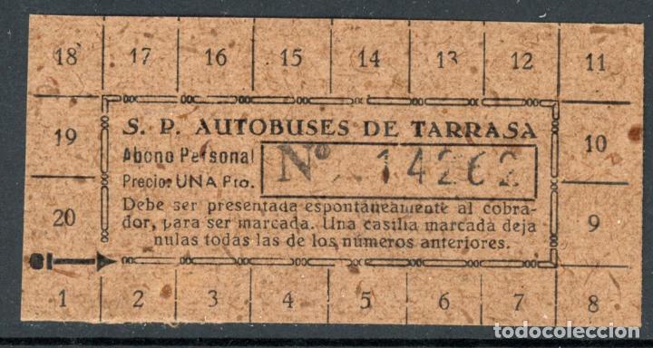 Colecionismos Bilhetes de Transporte: ABONO DE S.P. AUTOBUSES DE TARRASA // L876 // V47
