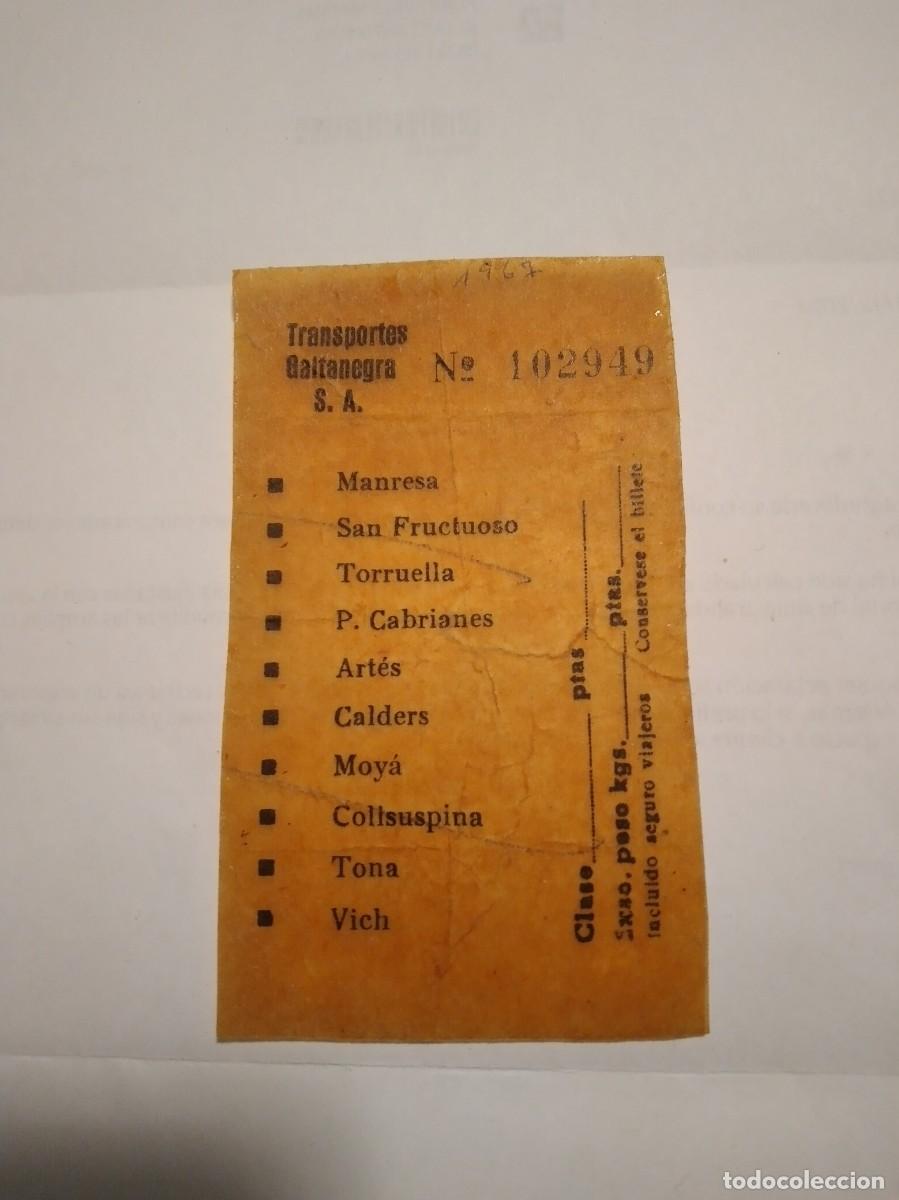 Colecionismos Bilhetes de Transporte: Billete transportes Galtanegra