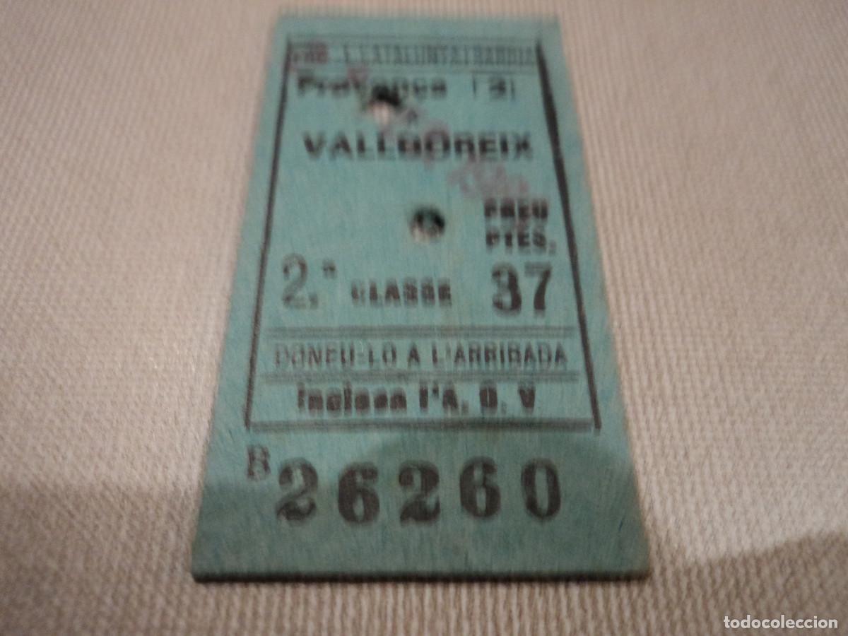 Collectables Transport Tickets: billete edmonson ferrocarril, -provenza-valdoreix, 2&ordf; clase