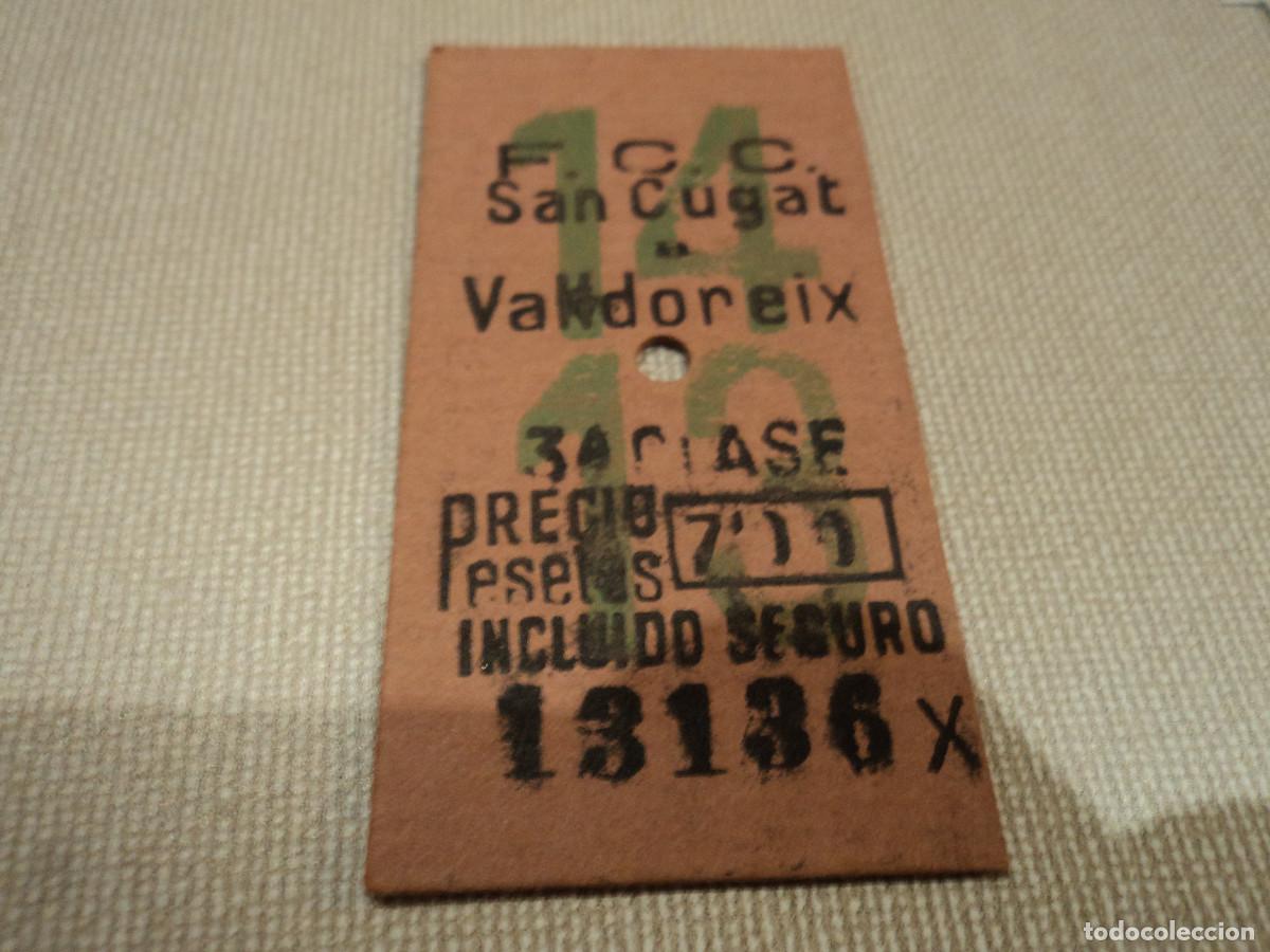 Collectables Transport Tickets: billete edmonson ferrocarril, -sant cugat-valdoreix, 3&ordf; clase