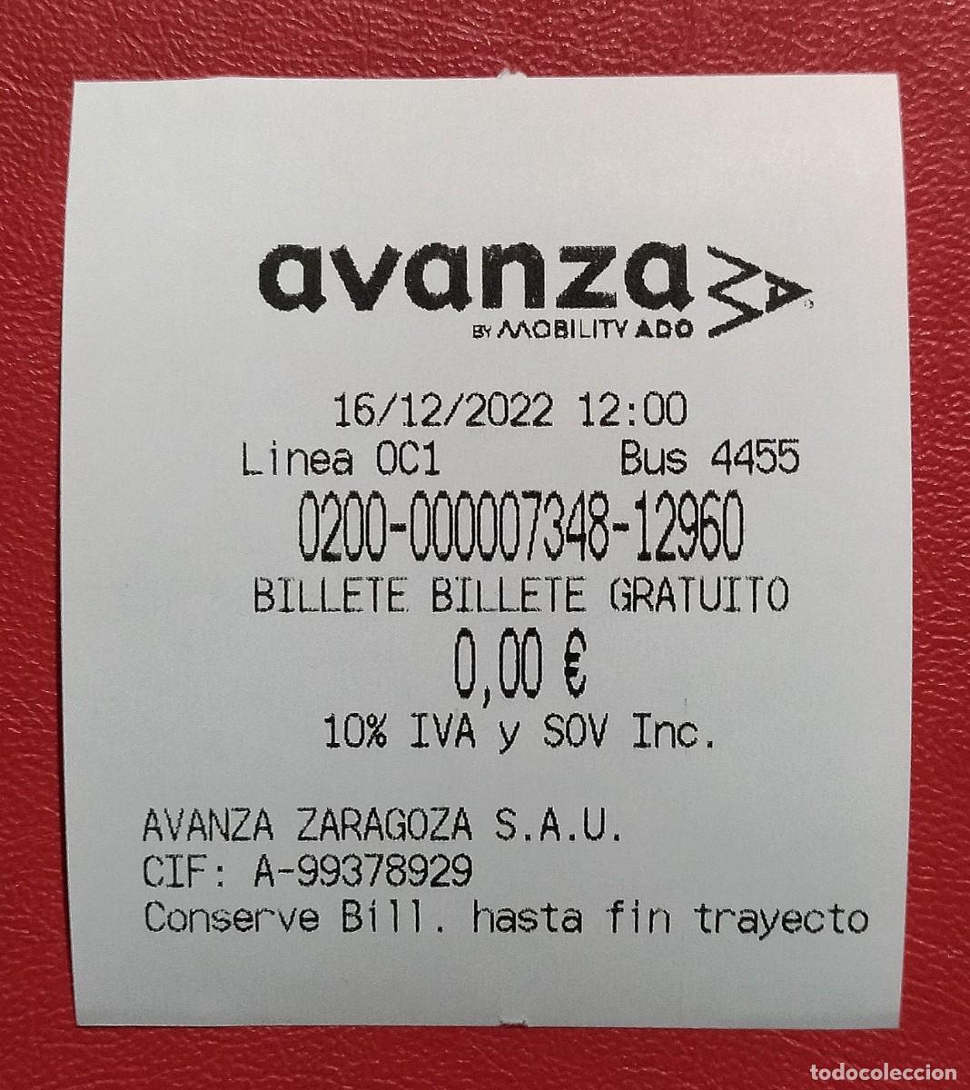 Collectables Transport Tickets: Zaragoza. Billete Autob&uacute;s C1. Linea Cementerio.