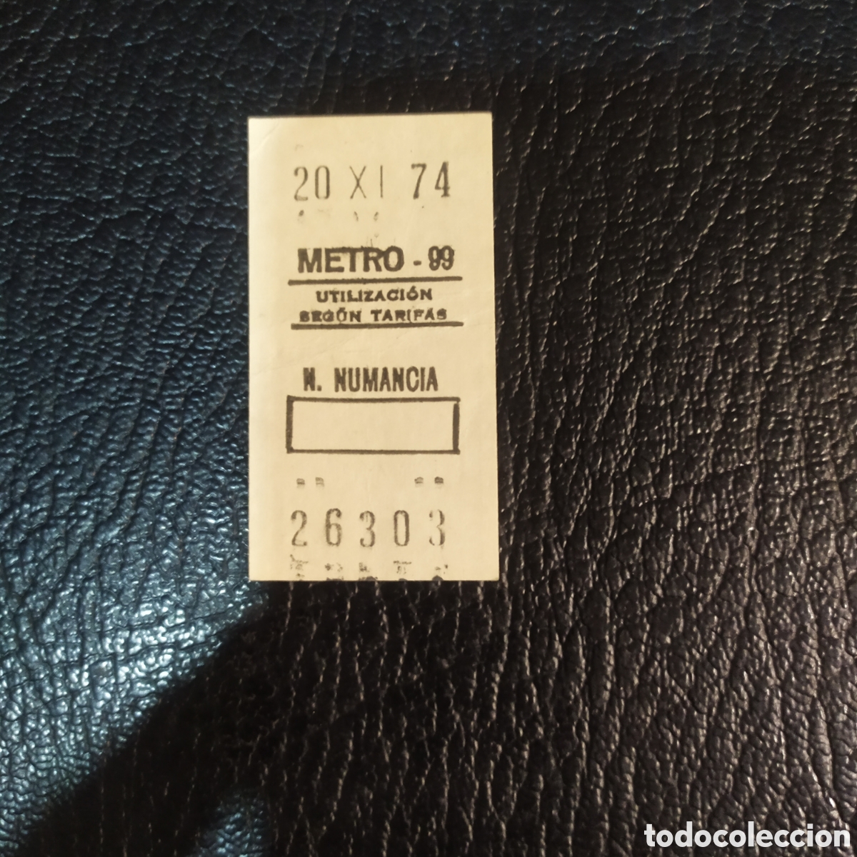 Coleccionismo billetes de transporte: Billete de metro - Foto 1