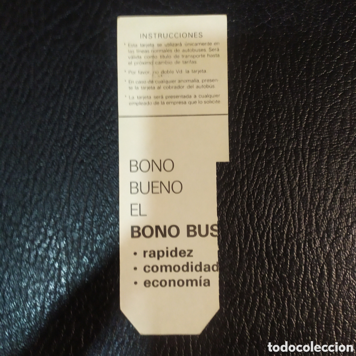 Coleccionismo billetes de transporte: Bono bus - Foto 2