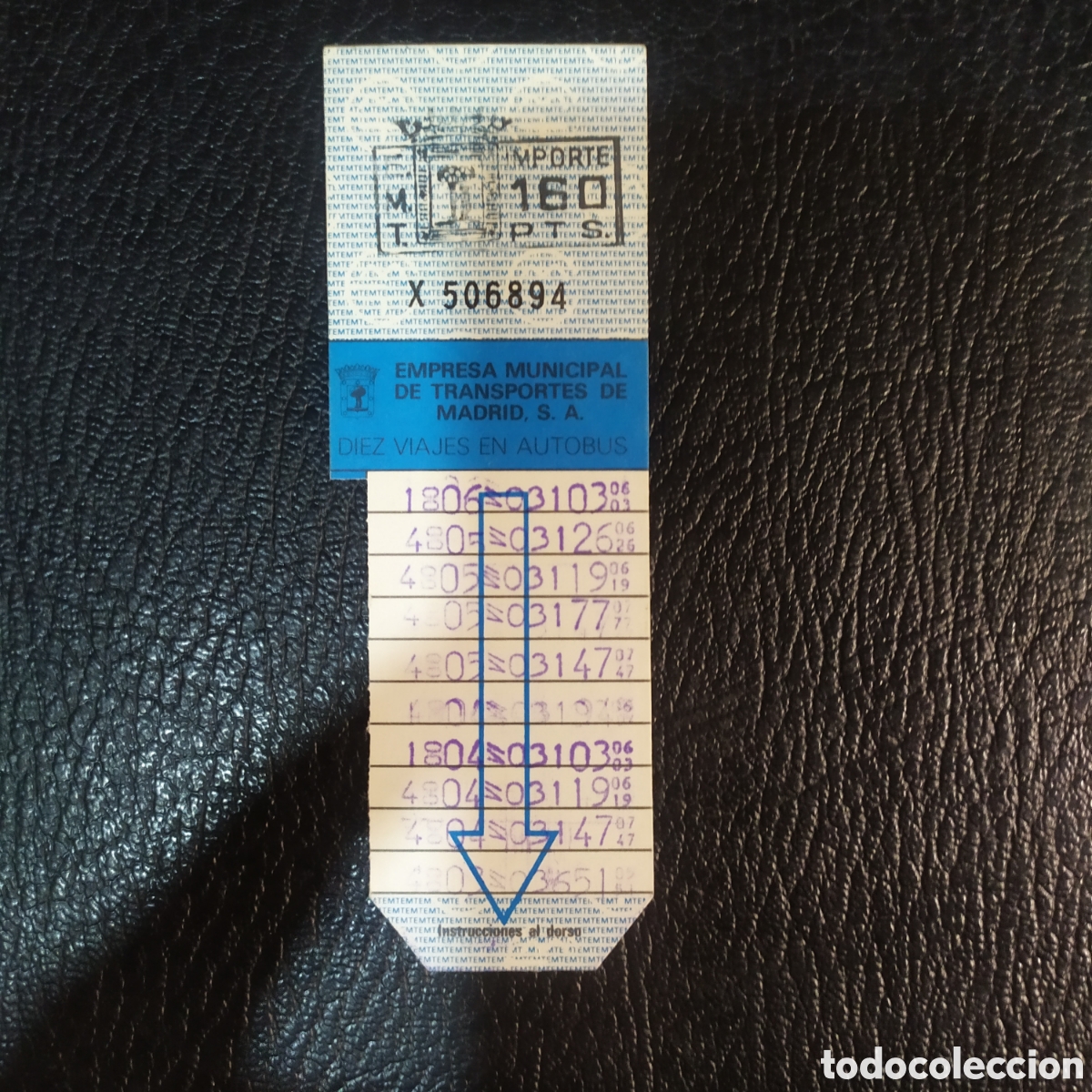 Coleccionismo billetes de transporte: Bono bus - Foto 1