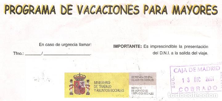 Colecionismos Bilhetes de Transporte: PROGRAMA DE VACACIONES PARA MAYORES - RESGUARDO Y DOS TARJETAS DE EMBARQUE - AIREUROPA - A&Ntilde;O 2001