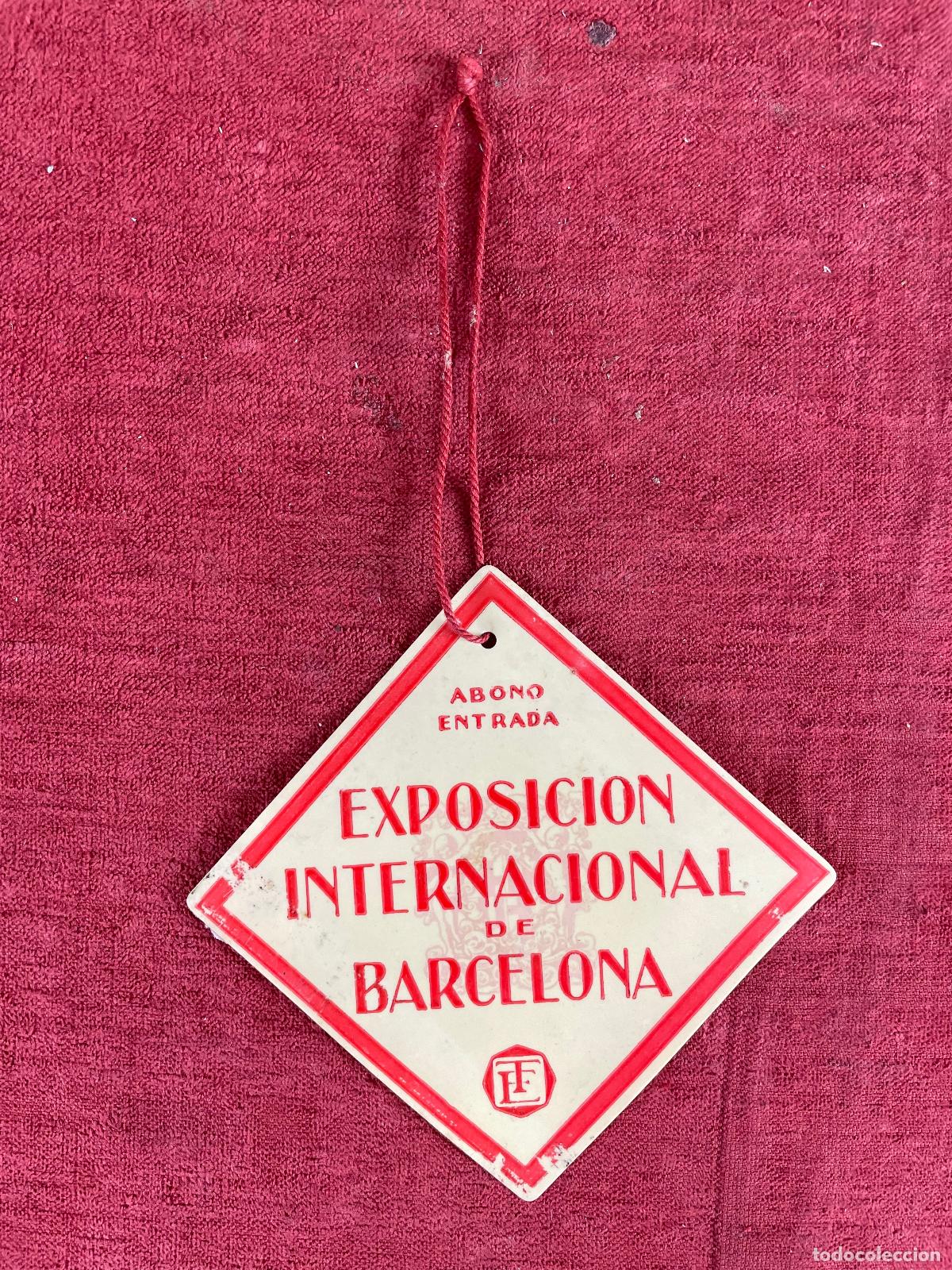Collectionnisme Billets de transport: ABONO DE ENTRADA PARA EL AUTOMOBIL. EXPOSICION INTENRACIONAL DE BARCELONA. 1929