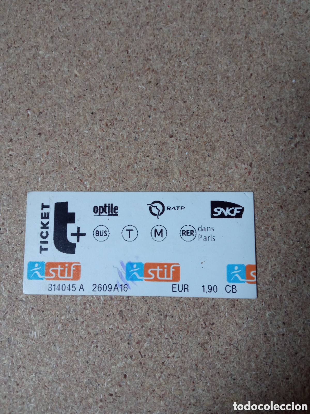 Coleccionismo billetes de transporte: Ticket stif franc&eacute;s - Foto 1