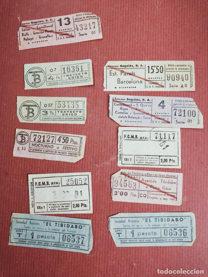 Collectionnisme Billets de transport: 11 BILLETES DE TRANSPORTE CAPICUAS.