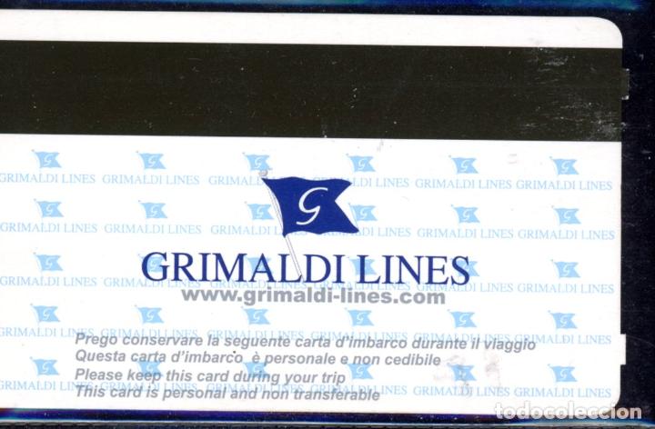Collectables Transport Tickets: BILLETE DE GRIMALDI LIVORNO (ITALIA) // C4-A