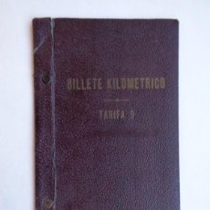 Coleccionismo Billetes de transporte: RED NACIONAL FERROCARRILES ESPAÑOLES, RENFE : BILLETE KILOMETRICO . VIGO , 1963