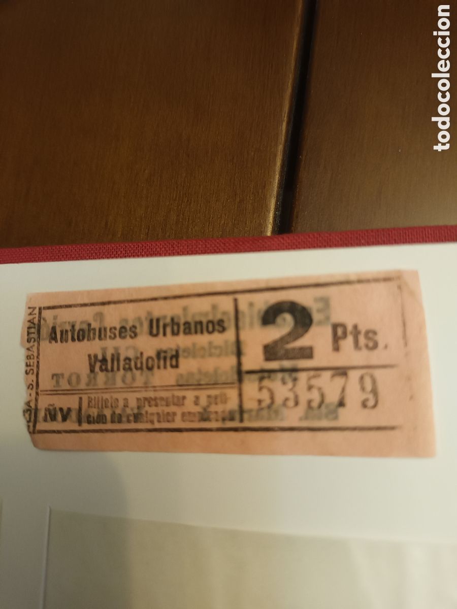 Collectionnisme Billets de transport: VALLADOLID. BILLETE BUS URBANO.A&Ntilde;OS 70. EMPRESA CARRION. VER FOTOS