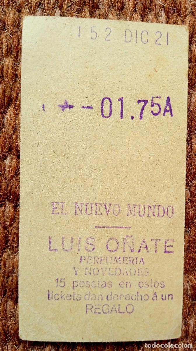 Collectionnisme Billets de transport: BILLETE DE TRANSPORTE MURCIA CON PUBLICIDAD PERFUMERIA LUIS O&Ntilde;ATE
