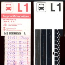 Coleccionismo Billetes de transporte: TARJETA RESISTIVA DE TRANSPORTES LYDIA //C4-F. Lote 401088019