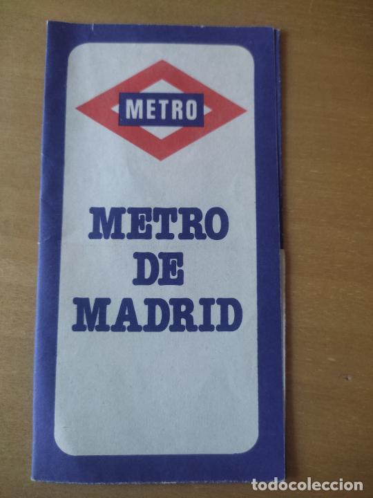 Colecionismos Bilhetes de Transporte: METRO 1979 PLANO MADRID 29,5 X 21 CMS ORIGINAL