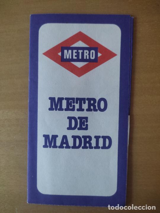 Colecionismos Bilhetes de Transporte: METRO 1979 PLANO MADRID 29,5 X 21 CMS ORIGINAL **