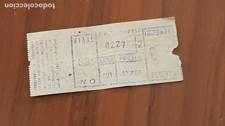 Colecionismos Bilhetes de Transporte: BILLETE EMT MADRID 0 PESETAS NOCTURNO LINEA 501