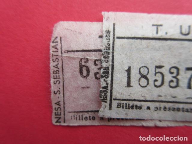 Colecionismos Bilhetes de Transporte: REF: BIL_01 - COLECCION BILBAO - TUGBSA - LEER INTERIOR RAREZAS - 2 BILLETES VER FOTOS