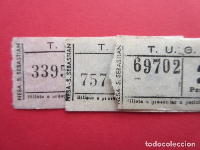 Coleccionismo Billetes de transporte: REF: BIL_01 - COLECCION BILBAO - TUGBSA - LEER INTERIOR RAREZAS - 3 BILLETES VER FOTOS