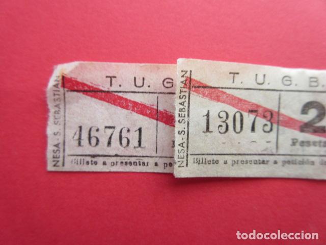 Colecionismos Bilhetes de Transporte: REF: BIL_01 - COLECCION BILBAO - TUGBSA - LEER INTERIOR RAREZAS - 2 BILLETES VER FOTOS