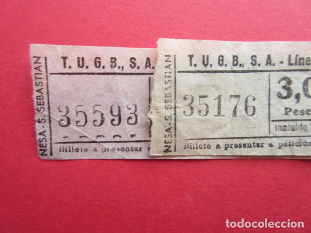 Colecionismos Bilhetes de Transporte: REF: BIL_01 - COLECCION BILBAO - TUGBSA - LEER INTERIOR RAREZAS - 2 BILLETES VER FOTOS