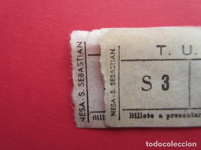 Colecionismos Bilhetes de Transporte: REF: BIL_01 - COLECCION BILBAO - TUGBSA - LEER INTERIOR RAREZAS - 2 BILLETES VER FOTOS