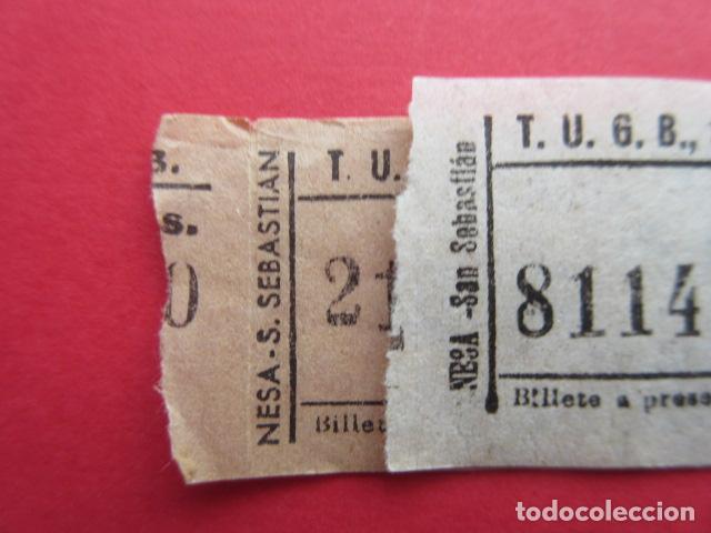 Colecionismos Bilhetes de Transporte: REF: BIL_01 - COLECCION BILBAO - TUGBSA - LEER INTERIOR RAREZAS - 2 BILLETES VER FOTOS