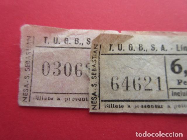 Colecionismos Bilhetes de Transporte: REF: BIL_01 - COLECCION BILBAO - TUGBSA - LEER INTERIOR RAREZAS - 2 BILLETES VER FOTOS