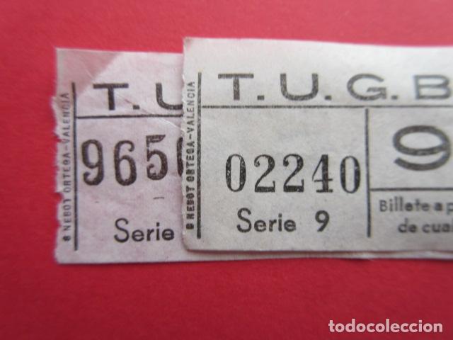 Colecionismos Bilhetes de Transporte: REF: BIL_01 - COLECCION BILBAO - TUGBSA - LEER INTERIOR RAREZAS - 2 BILLETES VER FOTOS