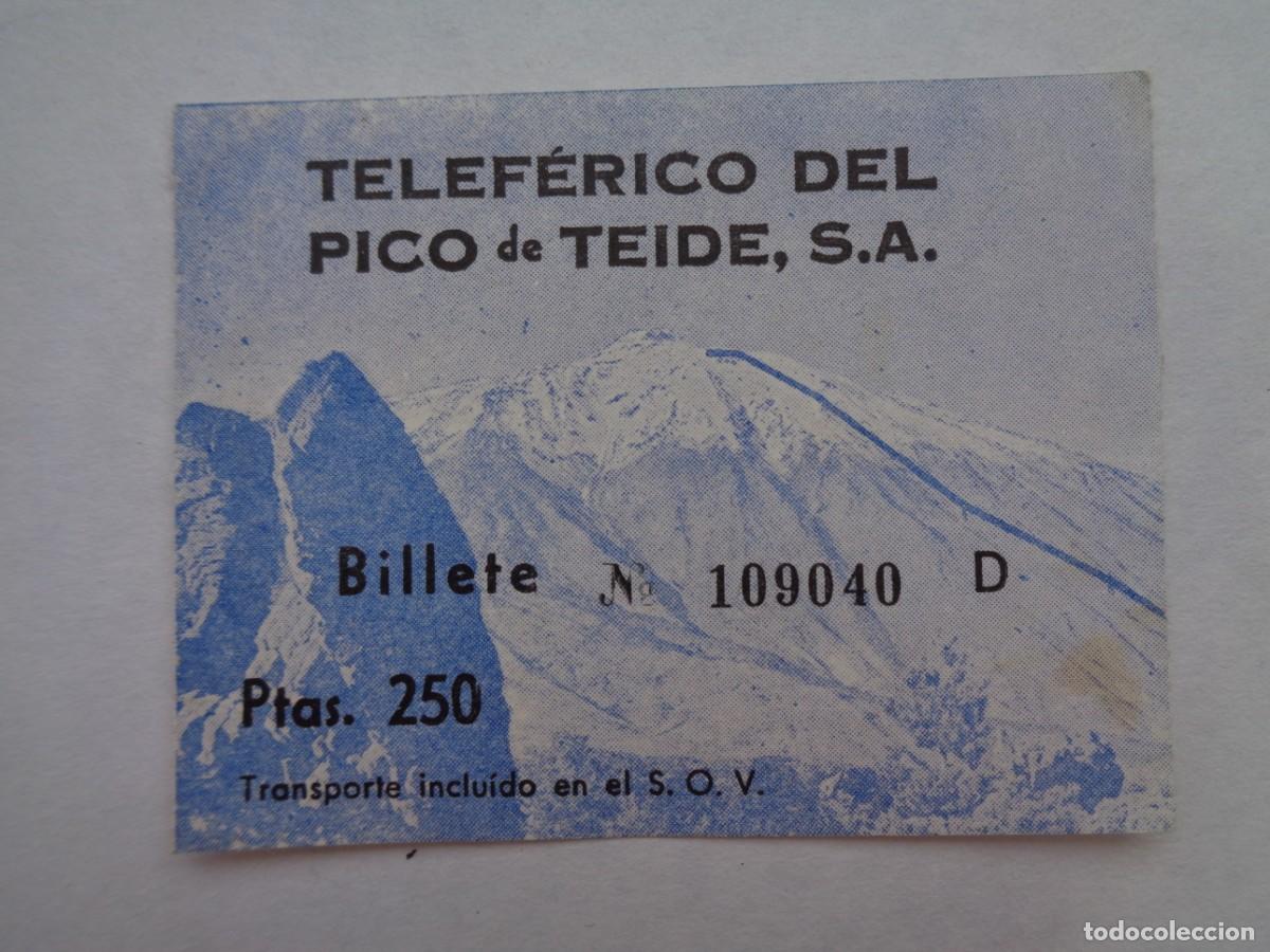 Collectionnisme Billets de transport: BILLETE DEL TELESFERICO DEL PICO DEL TEIDE , A&Ntilde;OS 70