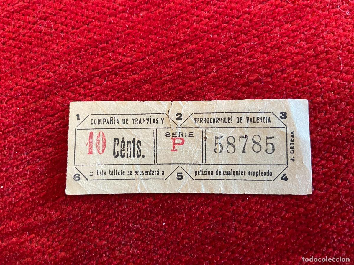 Coleccionismo billetes de transporte: R22084 ANTIGUO BILLETE DE TRANSPORTE COMPA&Ntilde;IA DE TRANVIAS Y FERROCARRILES VALENCIA CAPICUA 58785