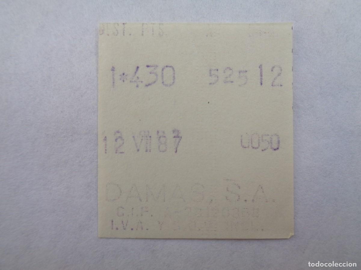 Collectionnisme Billets de transport: BILLETE DE AUTOBUS DE DAMAS S.A.