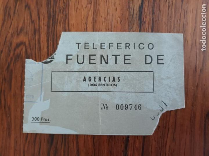 Collectionnisme Billets de transport: BILLETE FORFAIT TIKET PASE TELEF&Eacute;RICO FUENTE DE. CAMALE&Ntilde;O. CANTUR SANTANDER