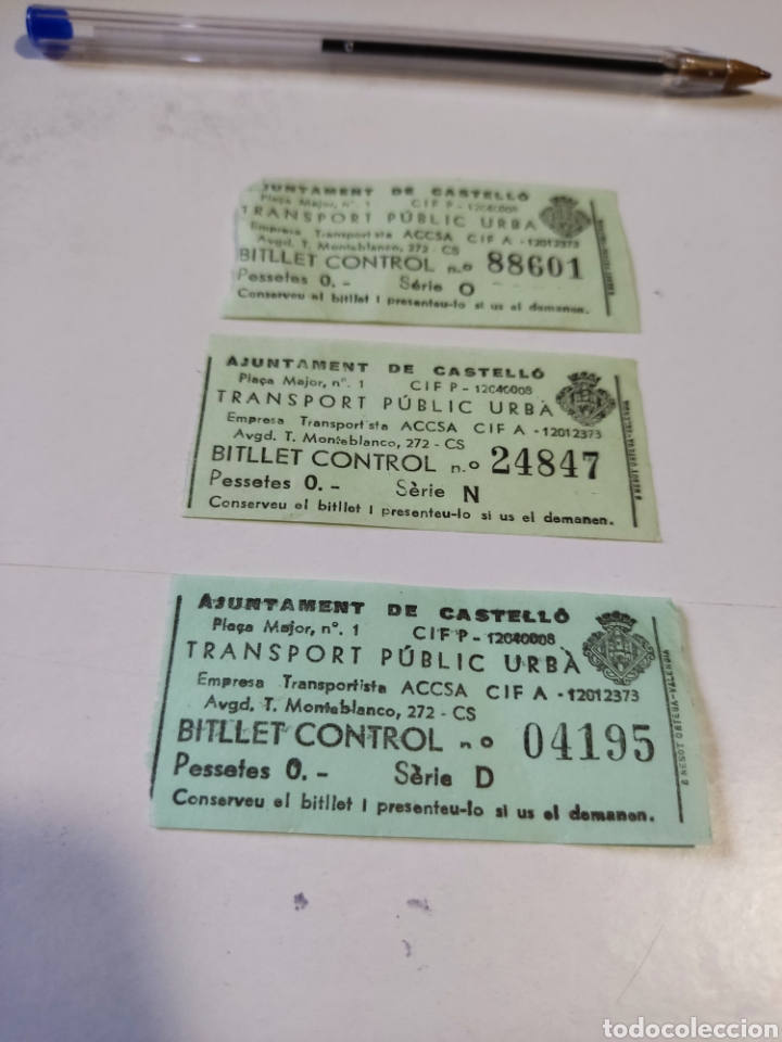 Coleccionismo billetes de transporte: Billete transporte
