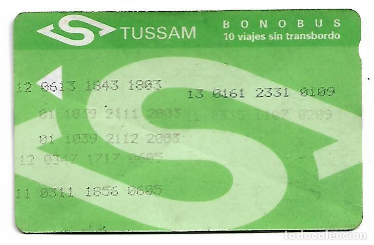 Coleccionismo Billetes de transporte: Antigua Tarjeta Bonobus de TUSSAM, Sevilla de principios a&ntilde;os 2000 (Ver otra foto).