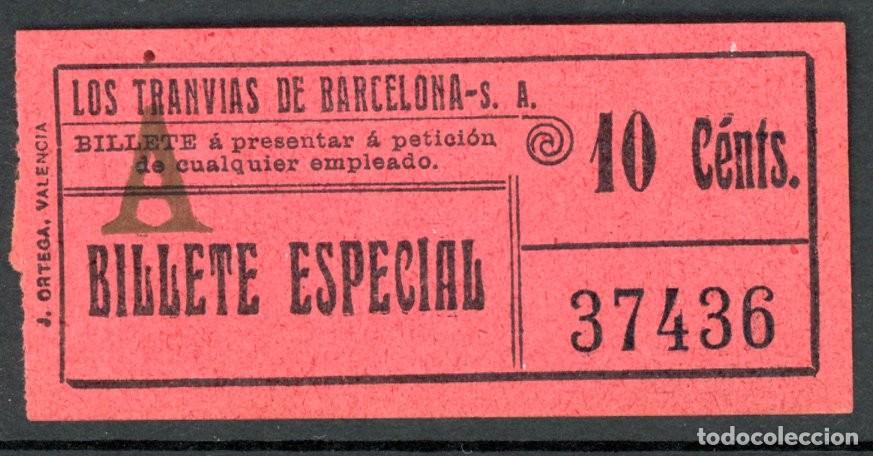 Colecionismos Bilhetes de Transporte: (F11/6) Billete ESPECIAL de LOS TRANVIAS DE BARCELONA /alb 2-22