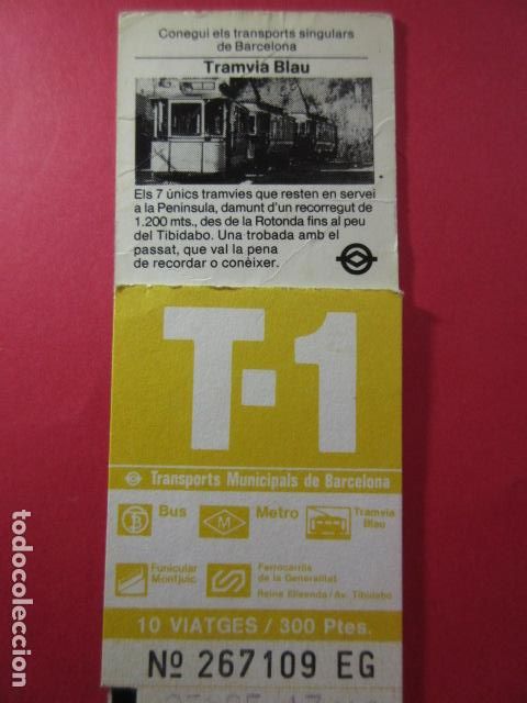 Collectables Transport Tickets: Ref: COL_RESISTIVA - COL_RES_T1 - 1985 - NARANJA - 300 PESETAS - 10 VIAJE