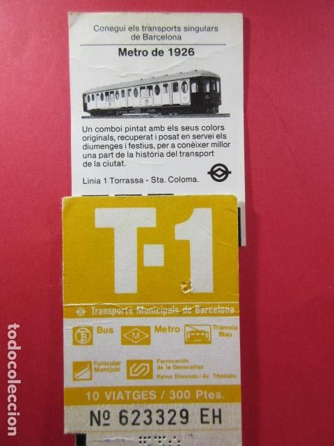 Collectables Transport Tickets: Ref: COL_RESISTIVA - COL_RES_T1 - 1985 - NARANJA - 300 PESETAS - 10 VIAJE