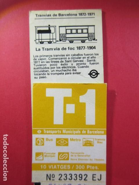 Collectables Transport Tickets: Ref: COL_RESISTIVA - COL_RES_T1 - 1985 - NARANJA - 300 PESETAS - 10 VIAJE