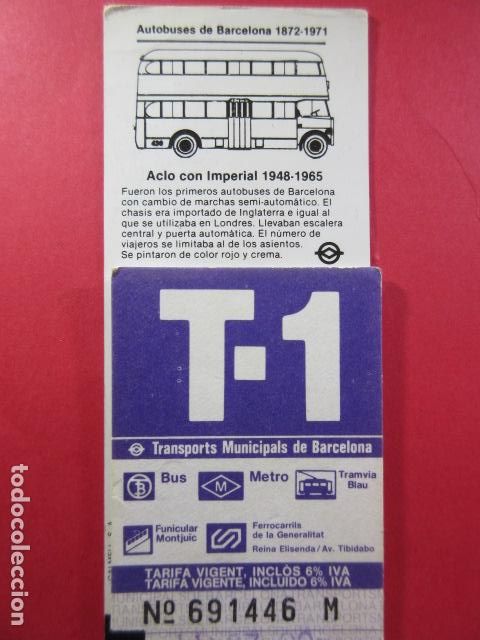 Collectables Transport Tickets: Ref: COL_RESISTIVA - COL_RES_T1 - 1986 - LILA - SIN PRECIO - TARIFA VIGENTE