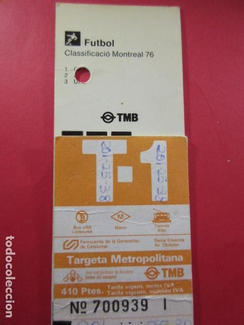 Sammeln von Fahrkarten: Ref: COL_RESISTIVA - COL_RES_T1 - 1990 - NARANJA - 490 PESETAS