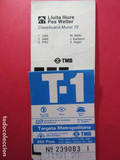 Colecionismos Bilhetes de Transporte: TARJETA RESISTIVA - Ref: COL_RESISTIVA - COL_RES_T1 - 1991 - AZUL - 450 PESETAS