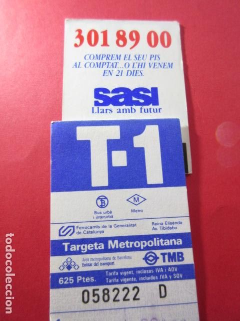 Colecionismos Bilhetes de Transporte: TARJETA RESISTIVA - Ref: COL_RESISTIVA - COL_RES_T1 - 1994 - AZUL - 625 PESETAS - LETRA SERIE NEGRA