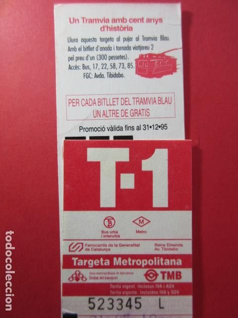 Colecionismos Bilhetes de Transporte: TARJETA RESISTIVA - Ref: COL_RESISTIVA - COL_RES_T1 - 1995 - ROJA - SIN PRECIO - TARIFA VIGENTE